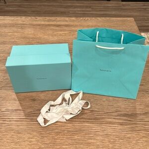 Tiffany & Co. Bag, Box, and Ribbon